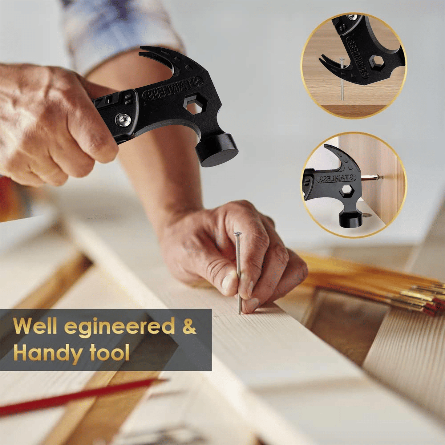 12-in-1 Multitool Camping Hammer