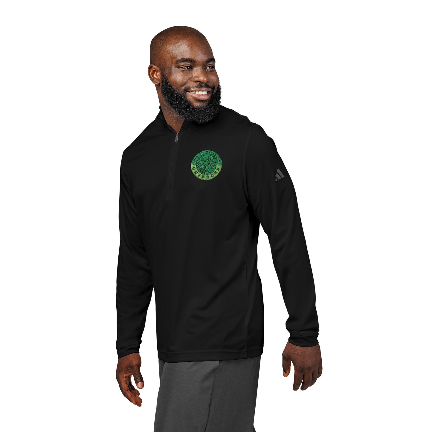 Wild Smiles Outdoors adidas Embroidered Quarter-Zip Pullover