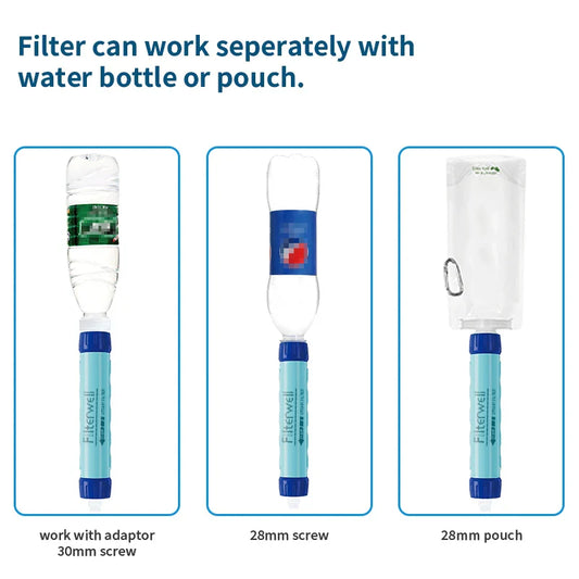Filterwell 6L Fed Water Filter Straw Water Bag