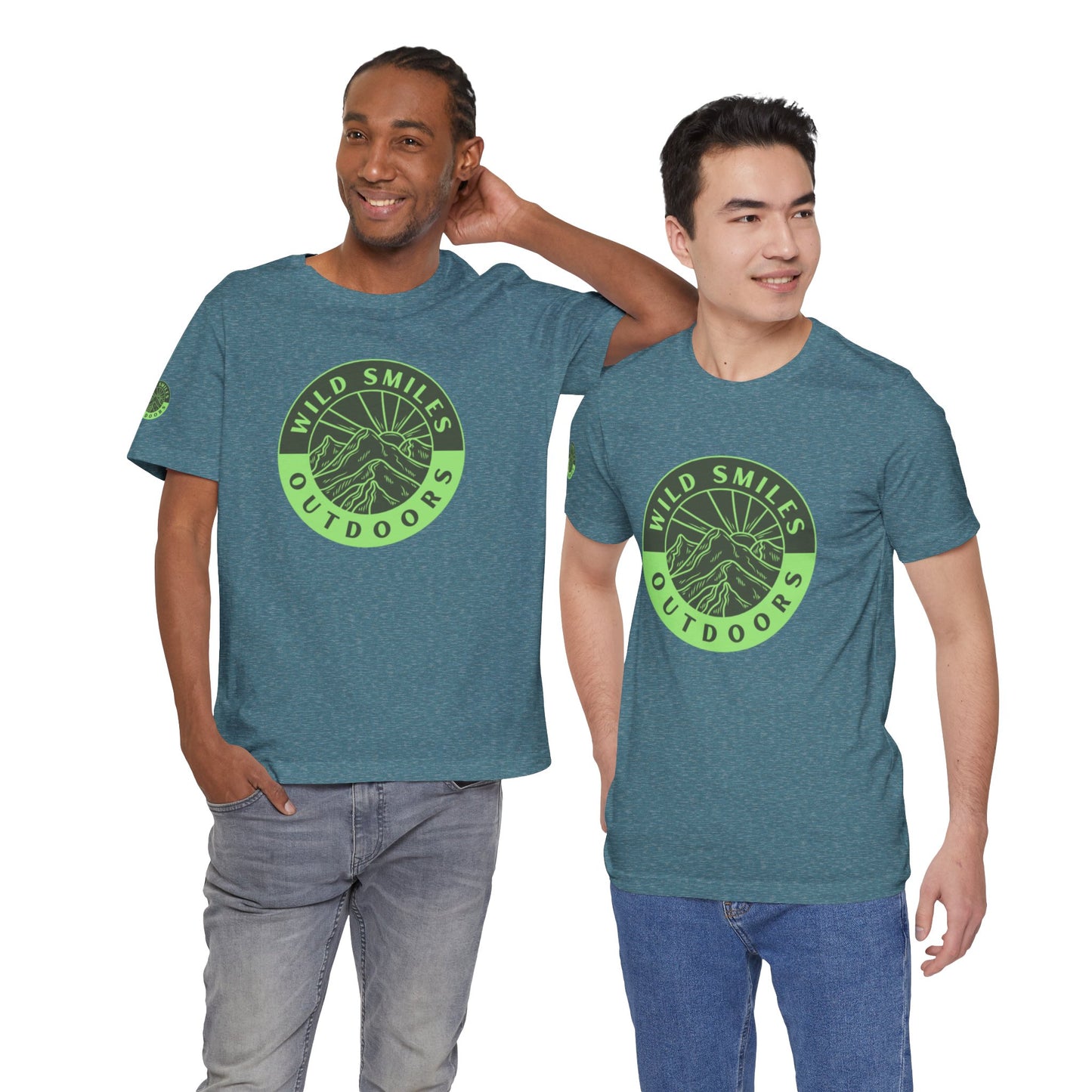 Wild Smiles Outdoors Tee — Green Mountain Adventure T-Shirt