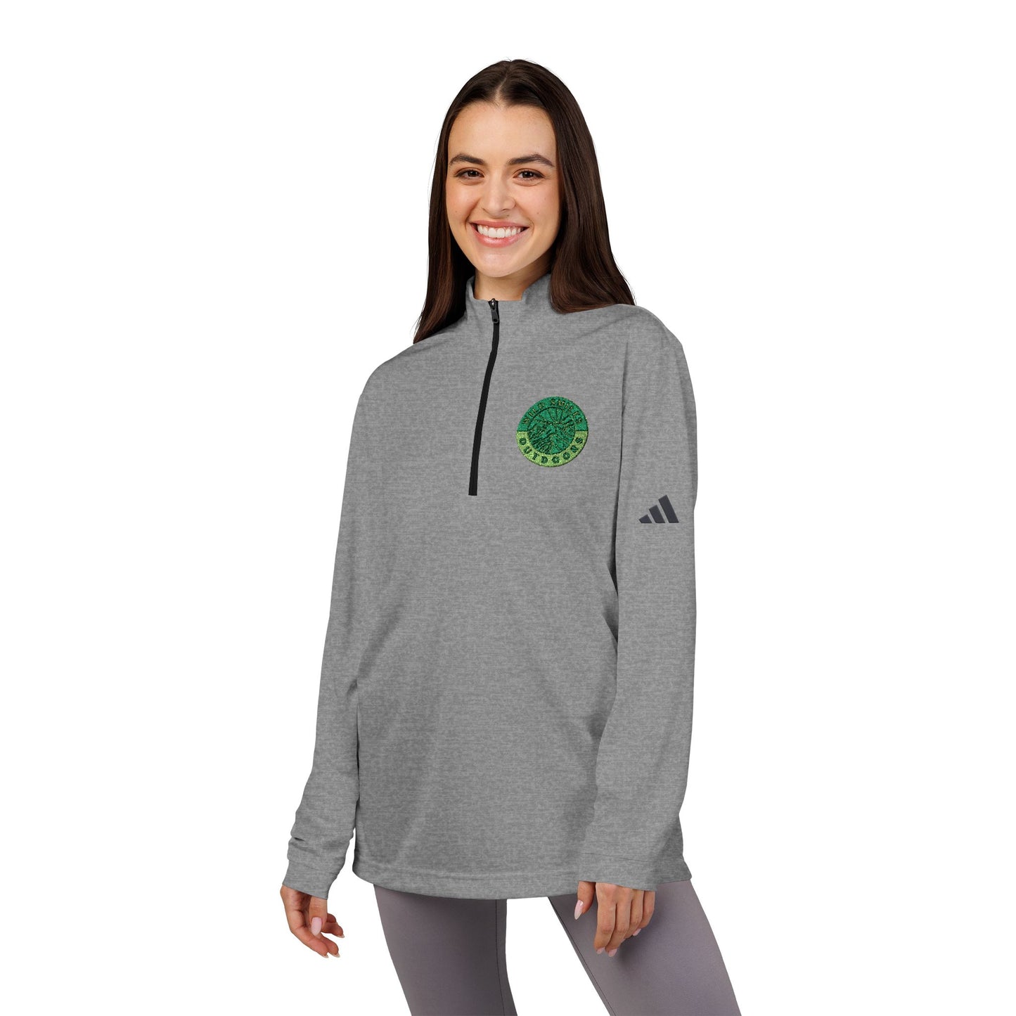 Wild Smiles Outdoors adidas Embroidered Quarter-Zip Pullover