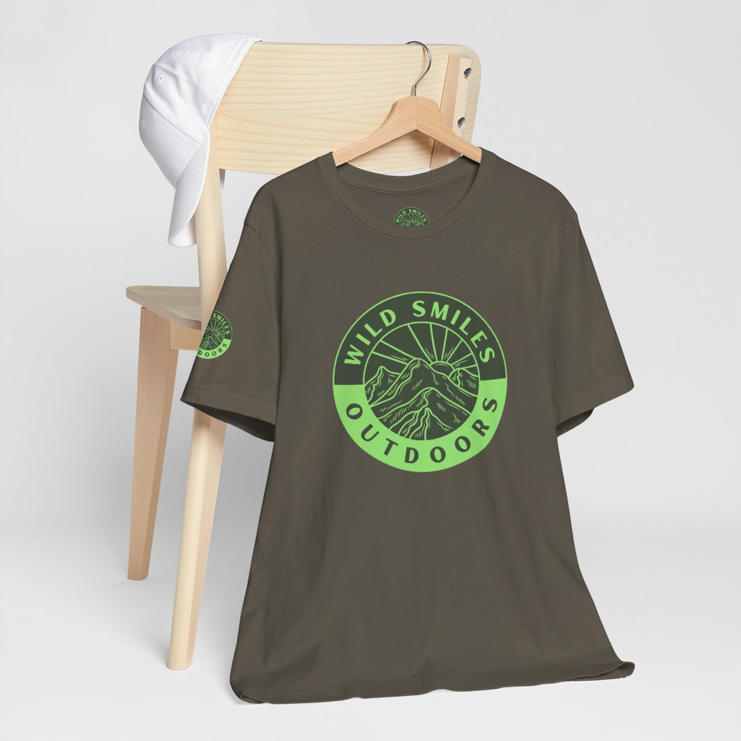 Wild Smiles Outdoors Tee — Green Mountain Adventure T-Shirt
