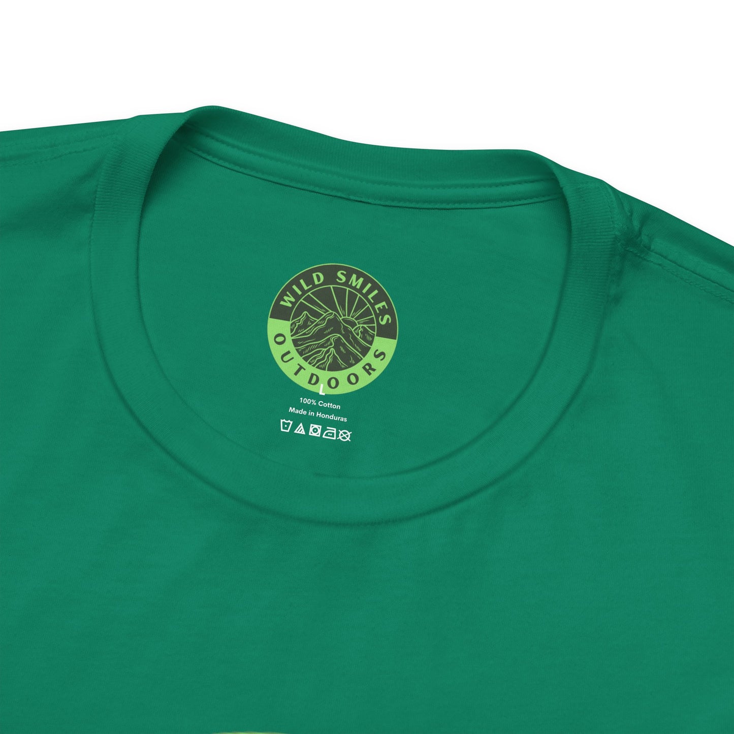 Wild Smiles Outdoors Tee — Green Mountain Adventure T-Shirt