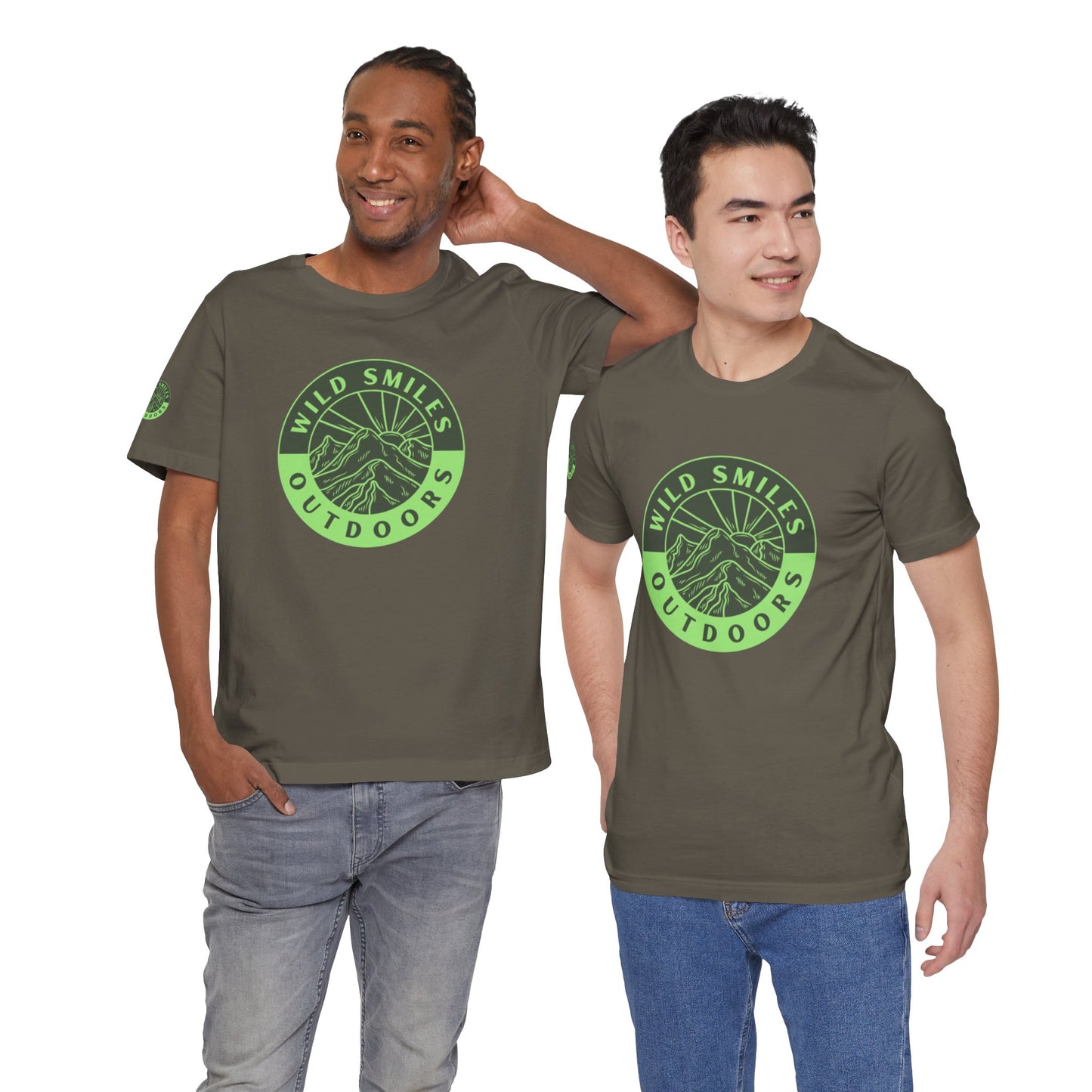 Wild Smiles Outdoors Tee — Green Mountain Adventure T-Shirt