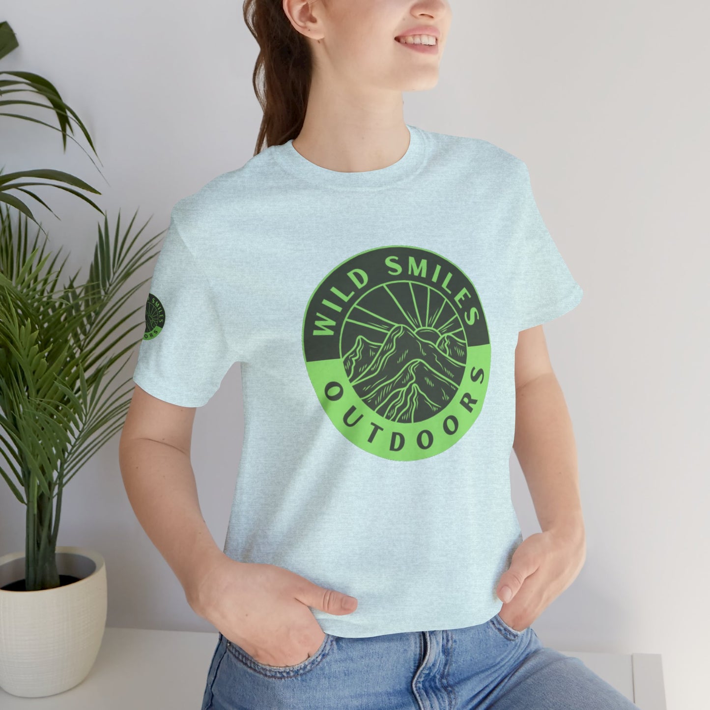 Wild Smiles Outdoors Tee — Green Mountain Adventure T-Shirt