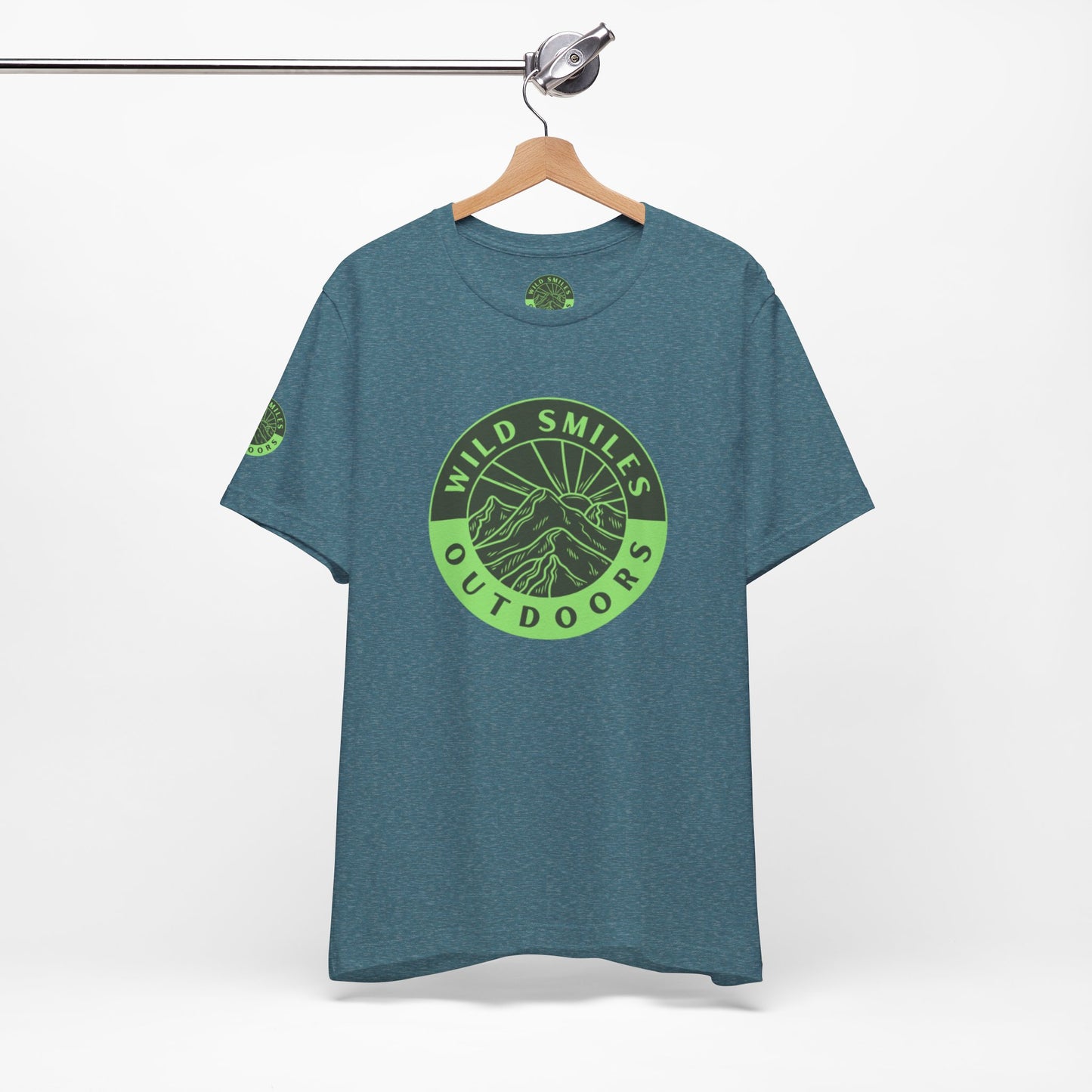 Wild Smiles Outdoors Tee — Green Mountain Adventure T-Shirt