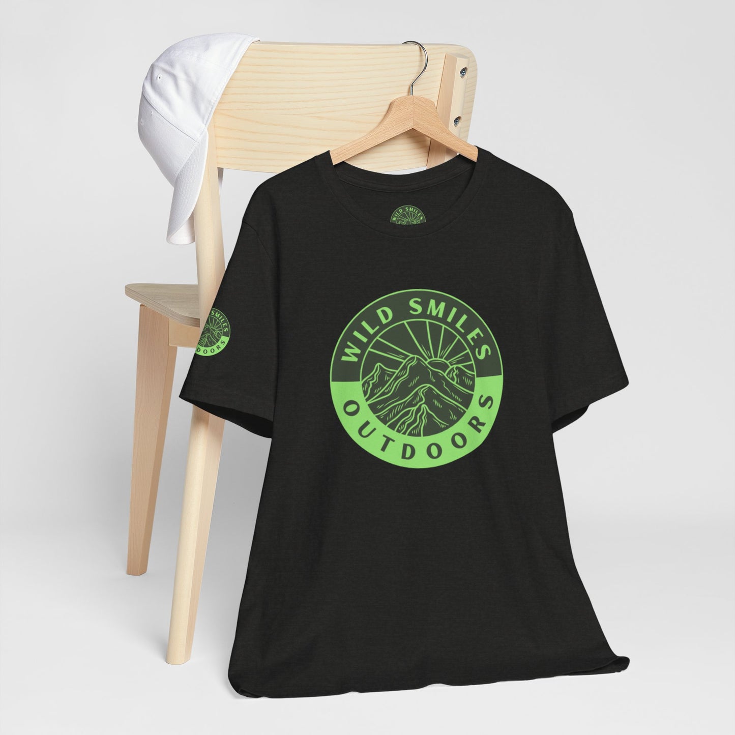 Wild Smiles Outdoors Tee — Green Mountain Adventure T-Shirt