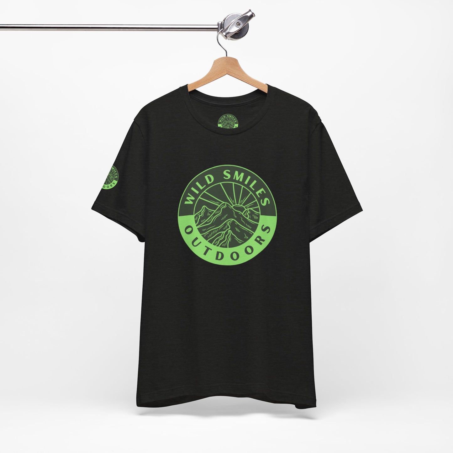Wild Smiles Outdoors Tee — Green Mountain Adventure T-Shirt