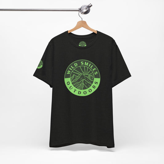 Wild Smiles Outdoors Tee — Green Mountain Adventure T-Shirt