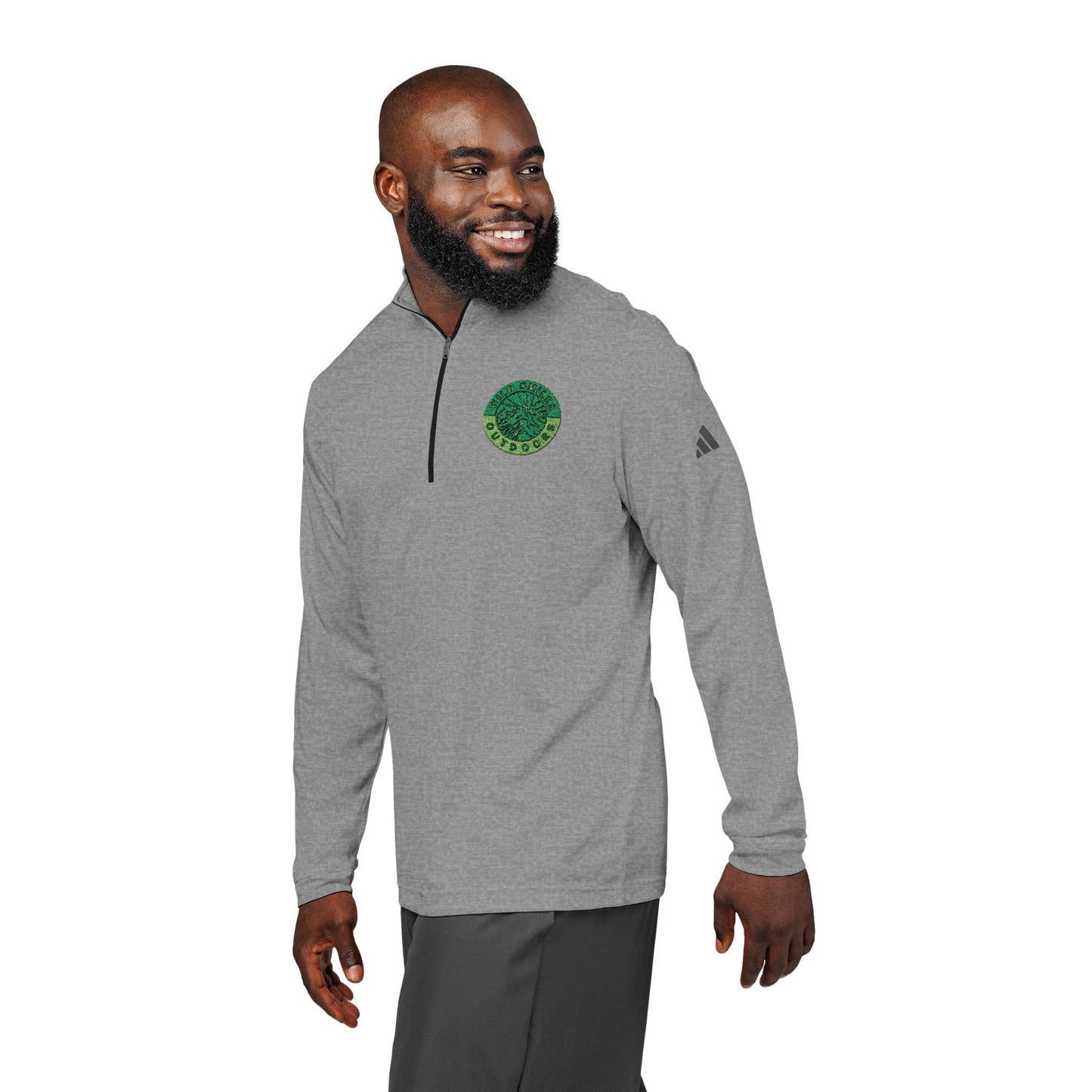 Wild Smiles Outdoors adidas Embroidered Quarter-Zip Pullover