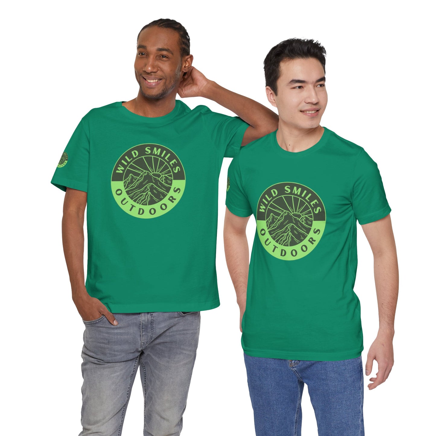 Wild Smiles Outdoors Tee — Green Mountain Adventure T-Shirt