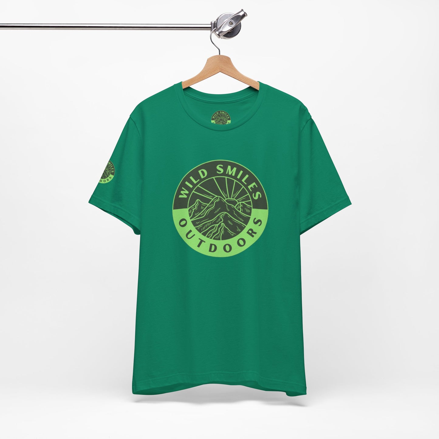 Wild Smiles Outdoors Tee — Green Mountain Adventure T-Shirt