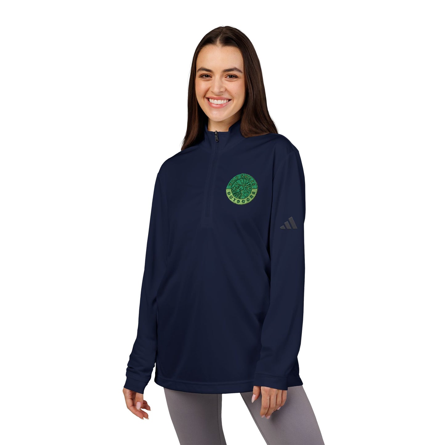Wild Smiles Outdoors adidas Embroidered Quarter-Zip Pullover