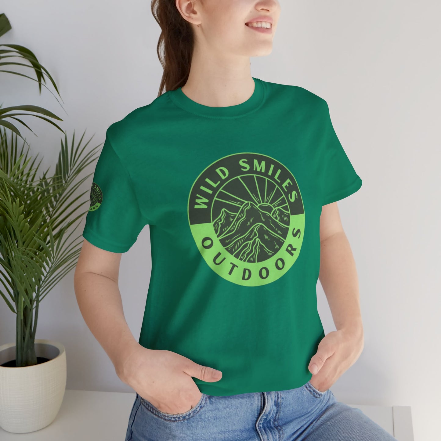 Wild Smiles Outdoors Tee — Green Mountain Adventure T-Shirt
