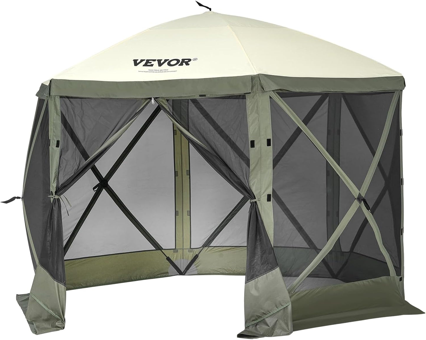 12x12ft 6-Sided Pop-Up Canopy Tent