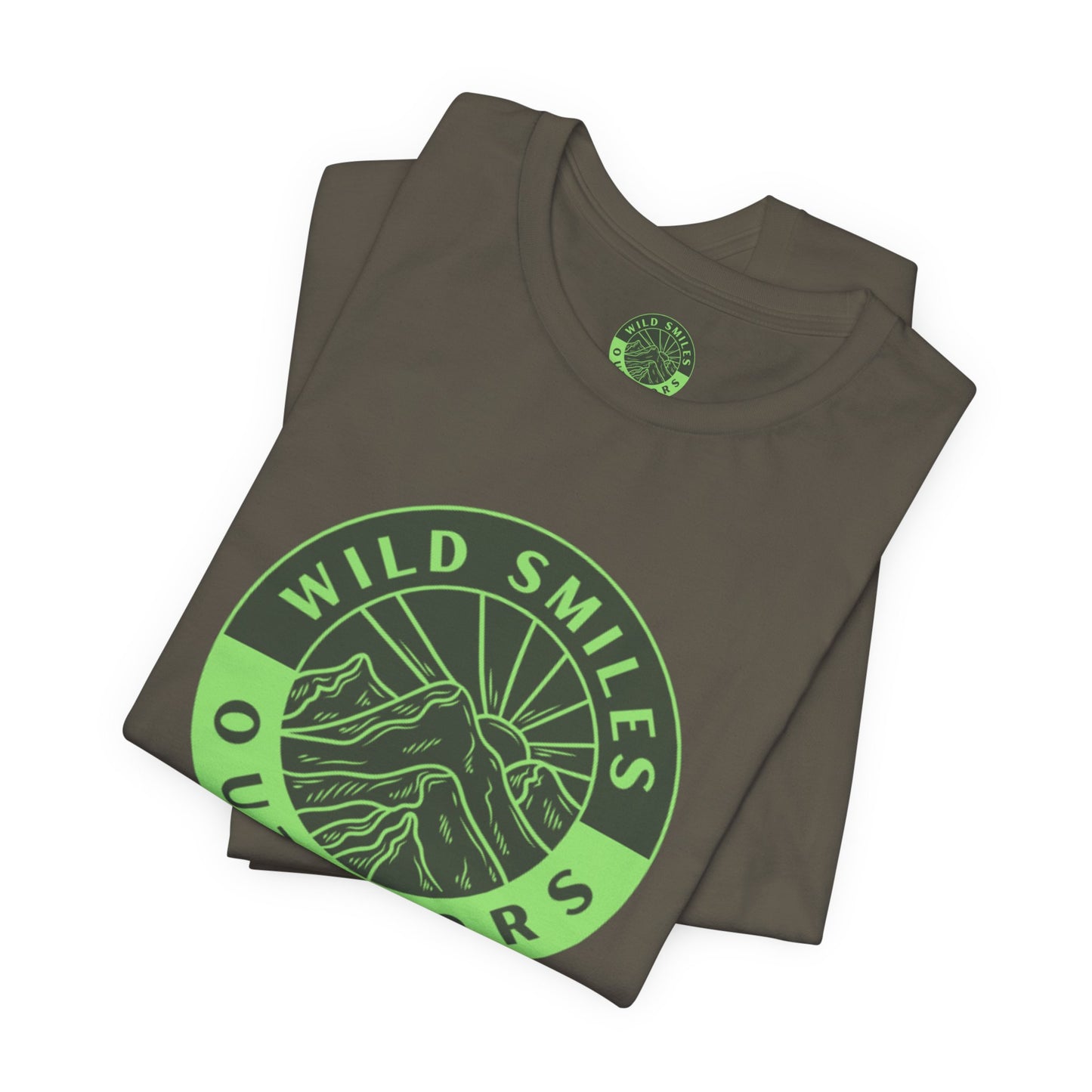 Wild Smiles Outdoors Tee — Green Mountain Adventure T-Shirt