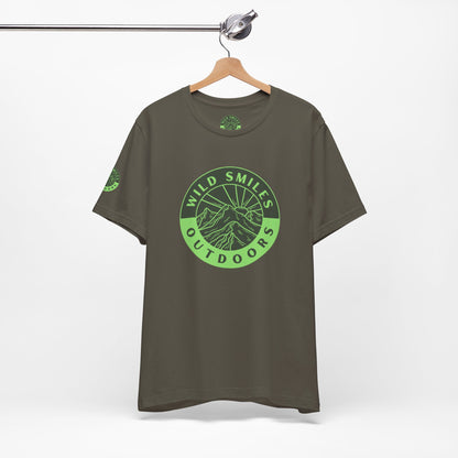 Wild Smiles Outdoors Tee — Green Mountain Adventure T-Shirt