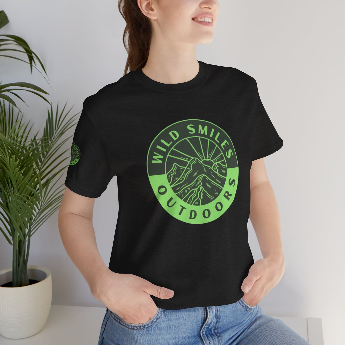 Wild Smiles Outdoors Tee — Green Mountain Adventure T-Shirt