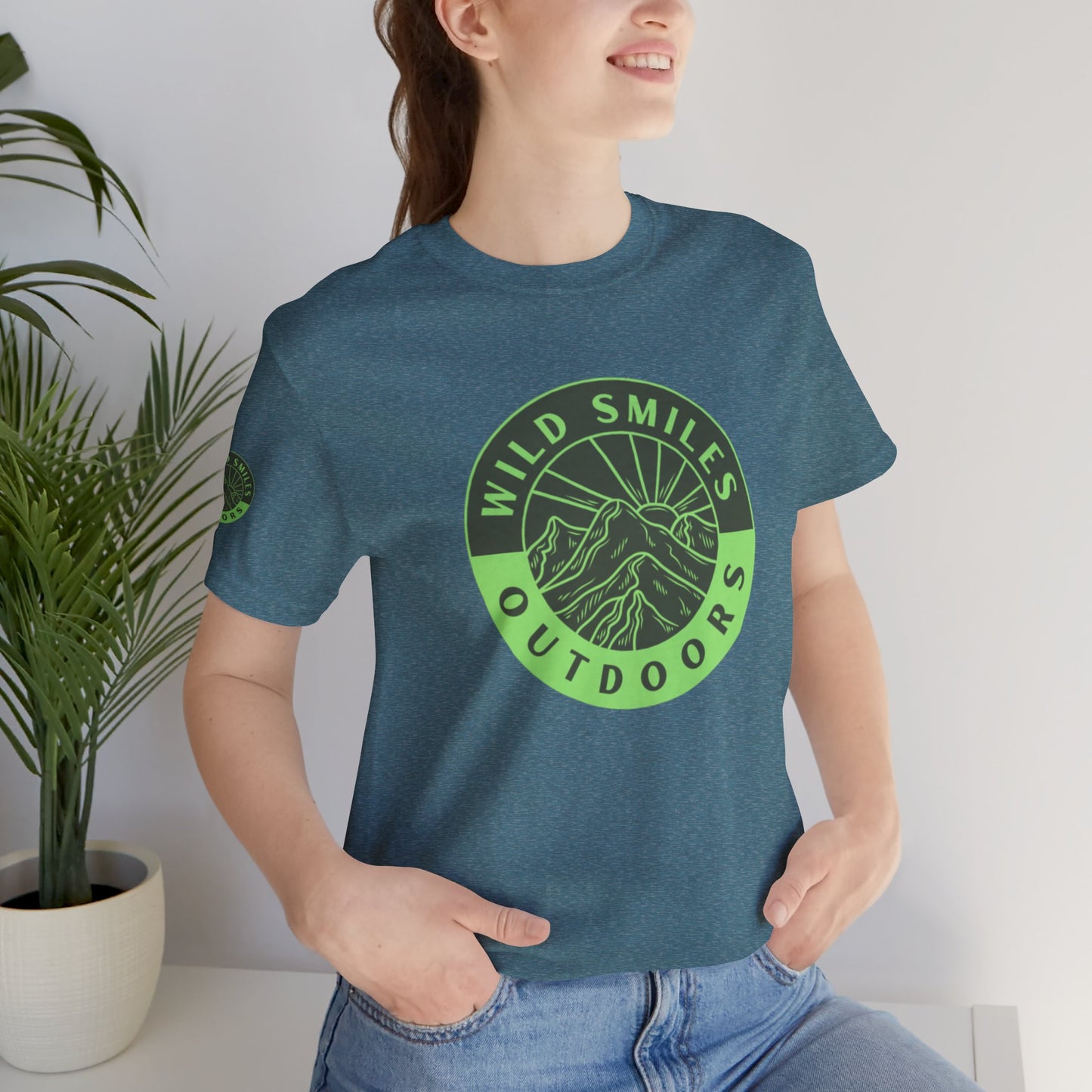 Wild Smiles Outdoors Tee — Green Mountain Adventure T-Shirt