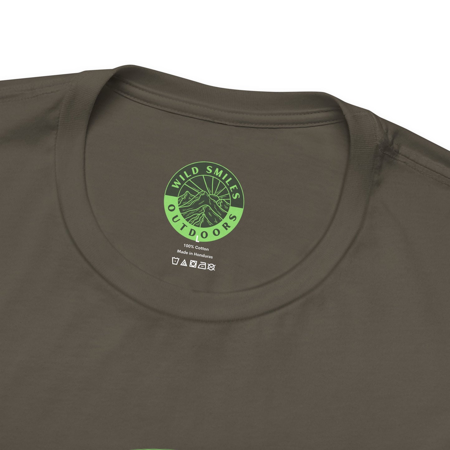 Wild Smiles Outdoors Tee — Green Mountain Adventure T-Shirt
