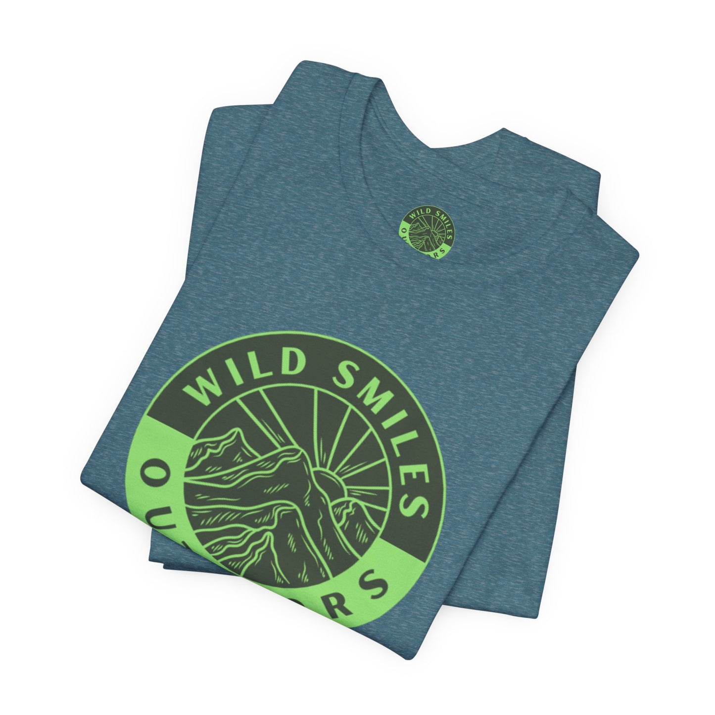 Wild Smiles Outdoors Tee — Green Mountain Adventure T-Shirt