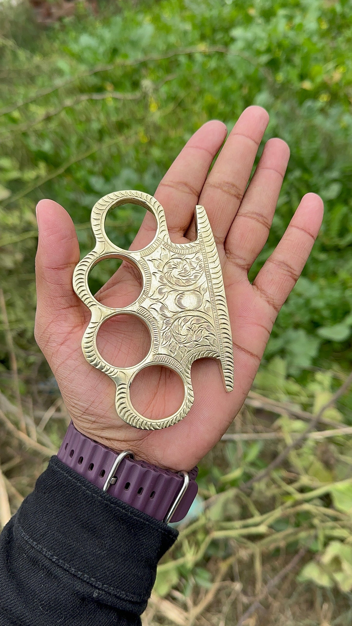 Custom Handmade Solid Brass Knuckles – EDC Survival Gear