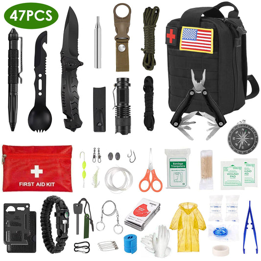 47-Piece Emergency Survival Kit
