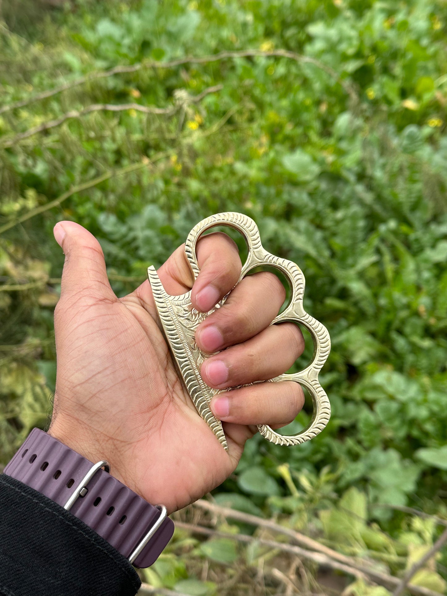 Custom Handmade Solid Brass Knuckles – EDC Survival Gear