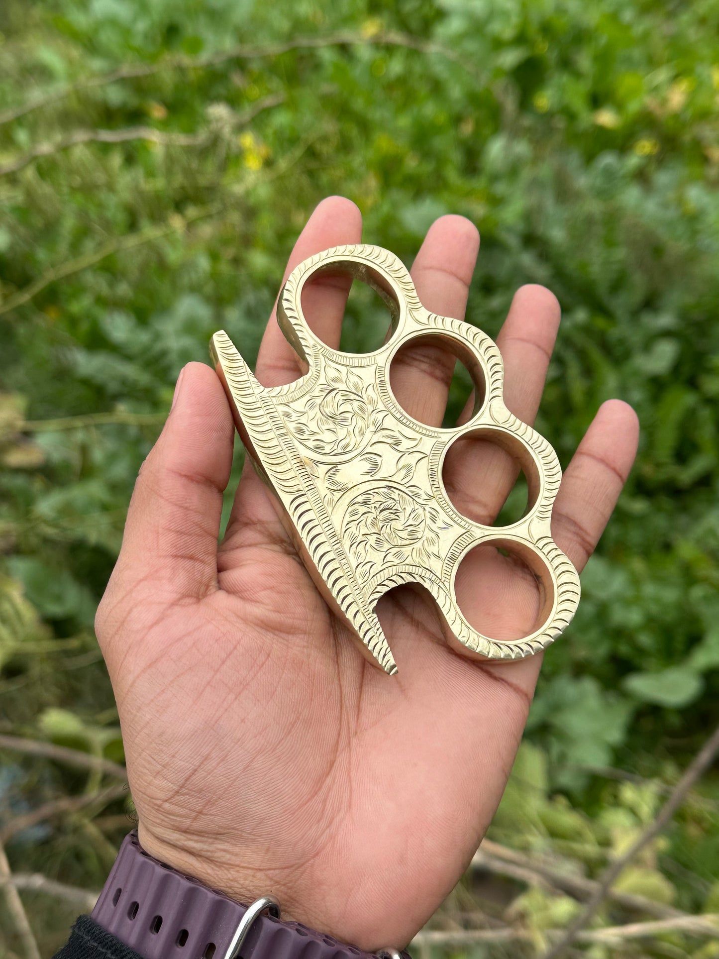 Custom Handmade Solid Brass Knuckles – EDC Survival Gear