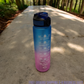 Aqualeeta Sports Motivational Drinking WaterBottle With Time Marker 32Oz BPA Free Ship from USA