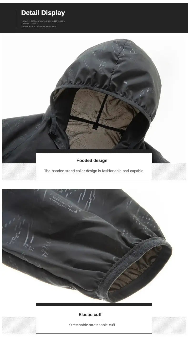 Unisex Waterproof Camping Rain Jacket