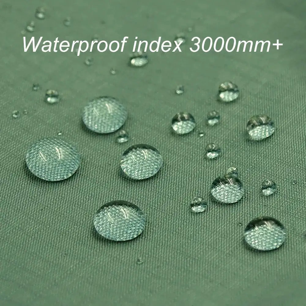 Multi-Size Waterproof Camping Tarp with 19 Hang Points