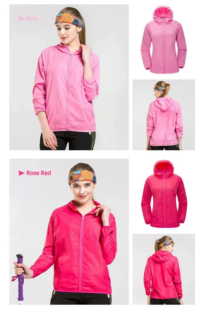 Unisex Waterproof Camping Rain Jacket