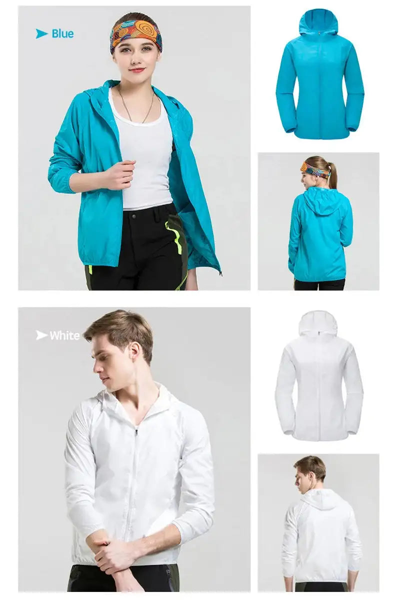 Unisex Waterproof Camping Rain Jacket