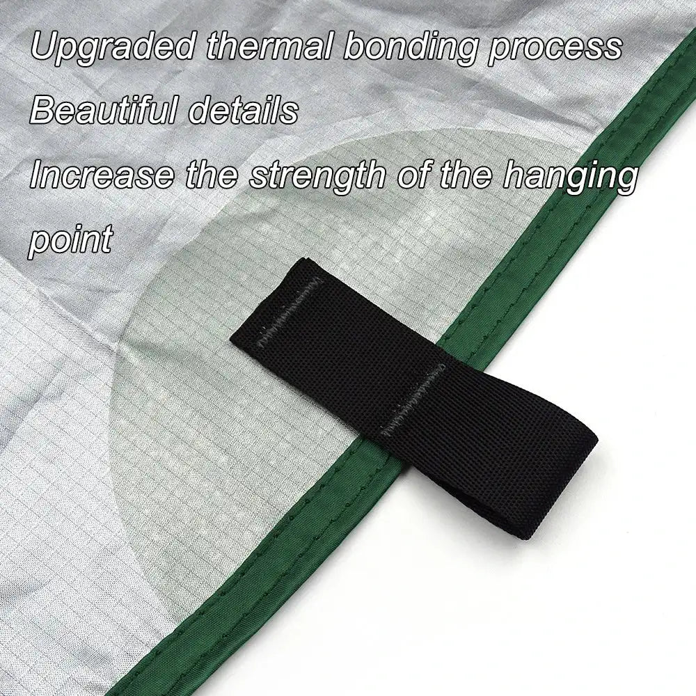 Multi-Size Waterproof Camping Tarp with 19 Hang Points