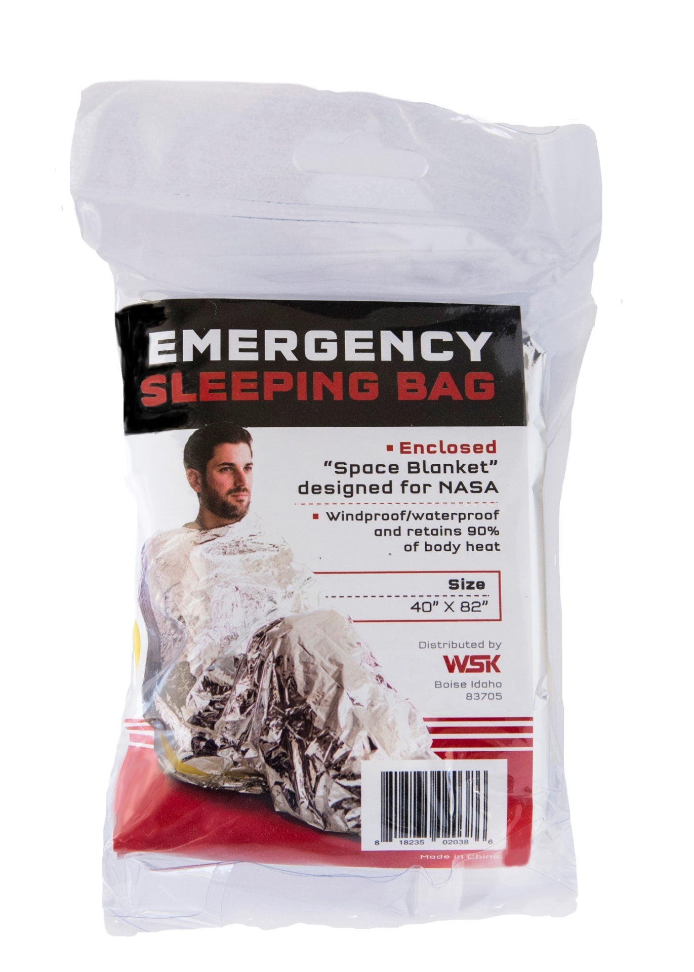 Quake Kits Emergency Mylar Sleeping Bag | Lightweight Thermal Survival Bag | Waterproof Heat Reflective