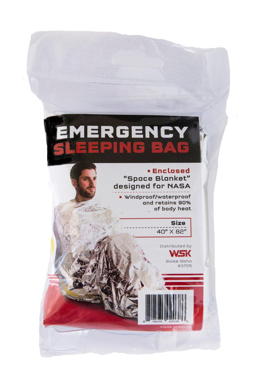 Quake Kits Emergency Mylar Sleeping Bag | Lightweight Thermal Survival Bag | Waterproof Heat Reflective