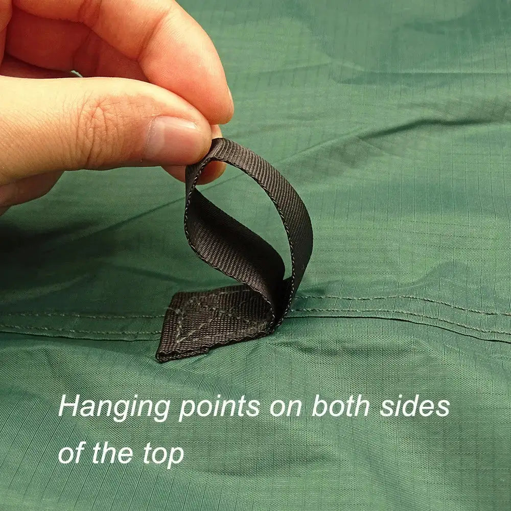 Multi-Size Waterproof Camping Tarp with 19 Hang Points