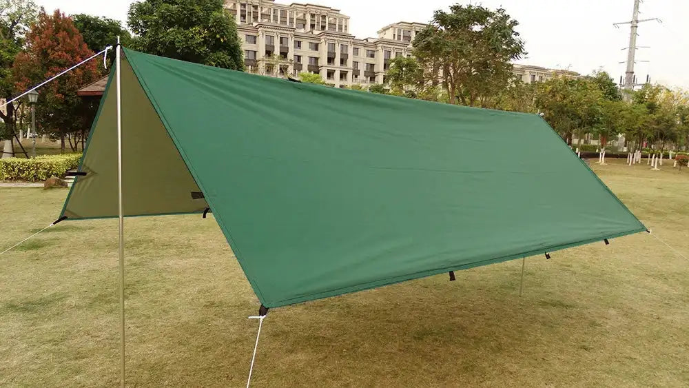 Multi-Size Waterproof Camping Tarp with 19 Hang Points