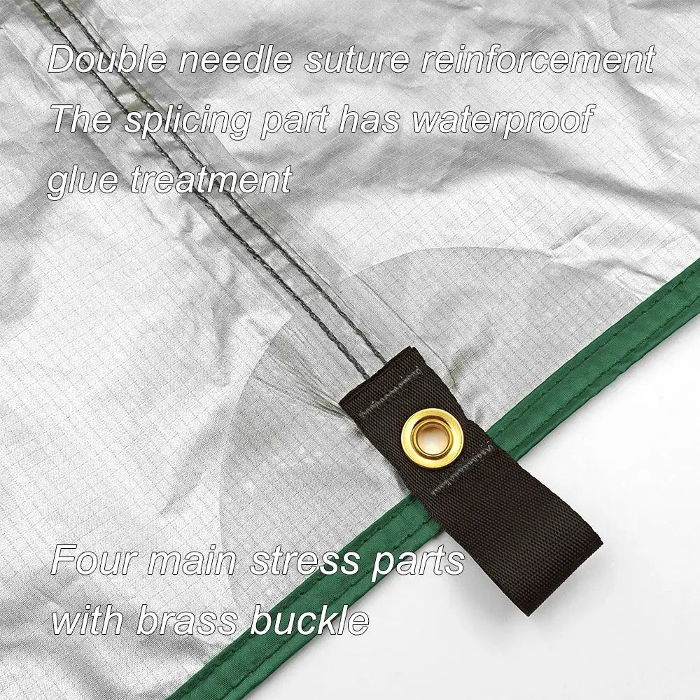 Multi-Size Waterproof Camping Tarp with 19 Hang Points