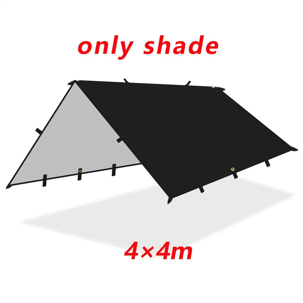 Multi-Size Waterproof Camping Tarp with 19 Hang Points