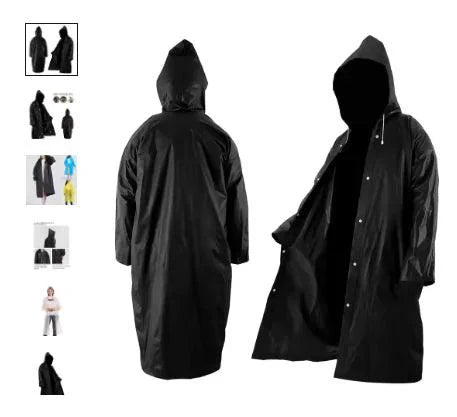Transparent EVA Raincoat Waterproof for Men and Women