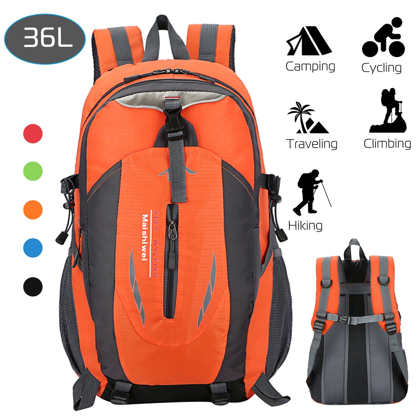GBruno 36L Waterproof Outdoor Backpack
