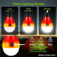Doukey Portable LED Camping Lantern 4 Pack Emergency Light for Hiking